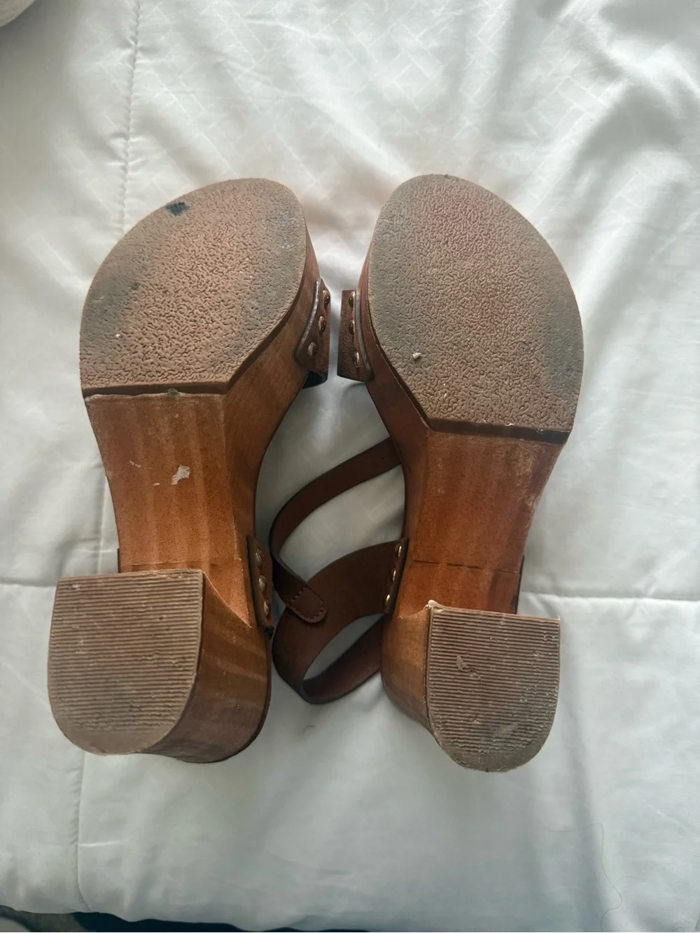 Women’s Brown Platform Block Heel Sandals